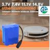 Buy cheap Customized 18650 Lithium Rechargeable Battery ICR18650 Battery Pack 3.7v 5p 6p 2500mAh from wholesalers
