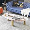 Buy cheap 145cm Microcrystalline Rock Slab Coffee Table High Density from wholesalers