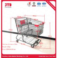 Buy cheap OEM Supermarket Shopping Mall Trolley 180L Heavy Duty Steel Shopping Cart product