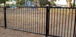 Customized Black Zinc Steel Metal Garrison Fence Panels Maintenance Free
