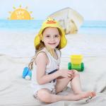 Lightweight Girl Boy Childrens Sun Hats UPF 50+ UV Proof Long Flap 43cm Quick