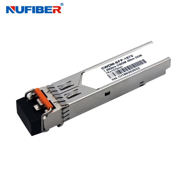 Buy cheap CWDM 1.25G SFP Transceiver 160km 1470nm 1610nm Duplex Sfp Lc Module from wholesalers