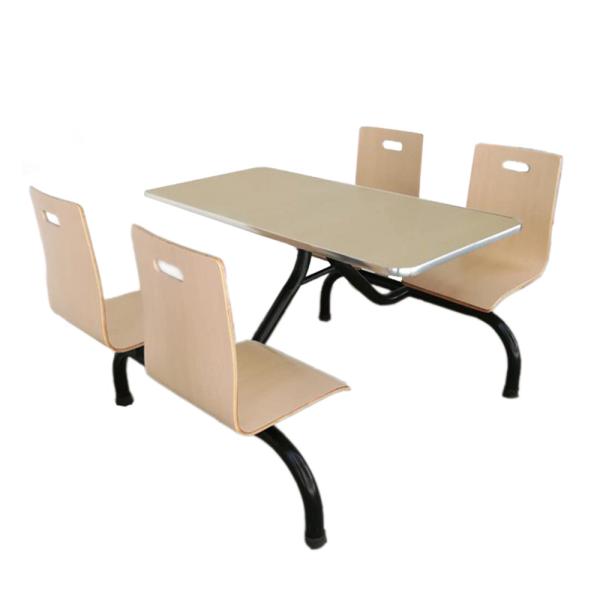 Buy cheap One Piece 4 Seat Dining Table Restaurant Snack Dining Table And Chairs from wholesalers