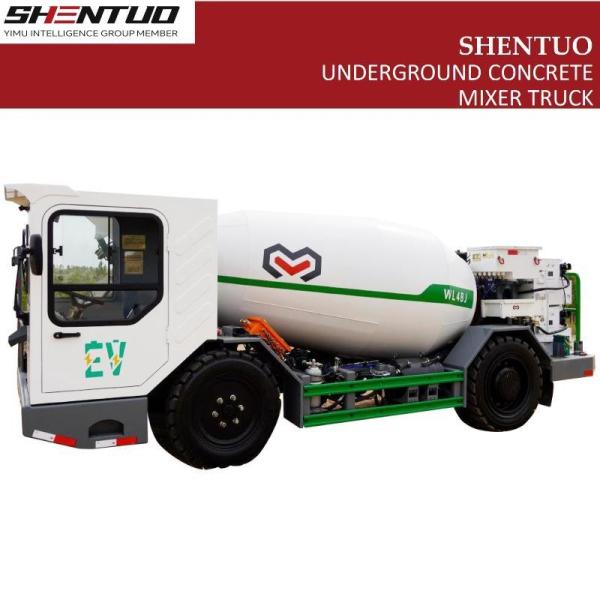 Buy cheap Underground Mining Equipment Electric Drive Concrete Mixer 4× 2 4m3 Electric Cement Mixer Truck from wholesalers