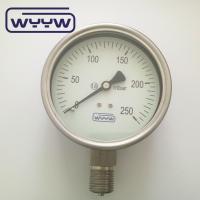 Buy cheap Aluminum Black Pointer Capsule Pressure Gauge 100mm 1/2 Connection Sizes for product