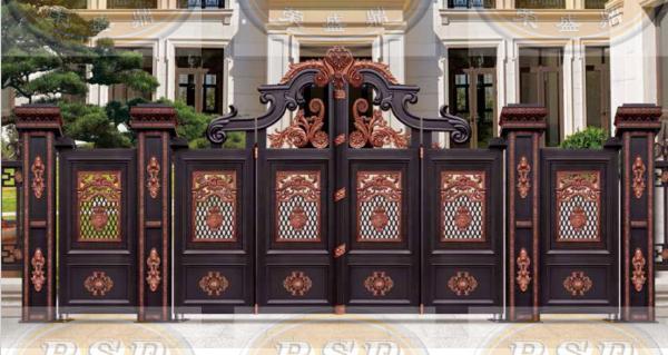 Buy cheap Custom Aluminum Art Villa Gate Antirust Security Fence Modern Classic Design from wholesalers