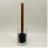 Buy cheap Modern Design Glass Bathroom Set Home Decoration Clear Color With Wood Parts from wholesalers