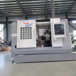 Buy cheap Metal Cutting Automatic Alloy Wheel Slant Bed CNC Lathe Machine TCK550 from wholesalers