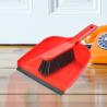 Buy cheap 32.5x22x6cm Large Red Sweeping Brush And Pan Soft Grip Handle Bristles Flexible Pan Edge from wholesalers