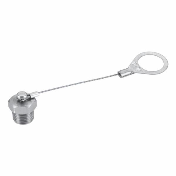 Buy cheap Electrical M12 Connector Dust Cap SUS 316 IP67 protection Degree With Strap from wholesalers
