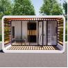 Buy cheap Galvanized Steel Frame Modern Container Cabin With Metal Carved Panel from wholesalers