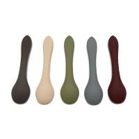 Buy cheap Ergonomicall Soft Tip Training FDA Silicone Feeding Spoon For Baby product