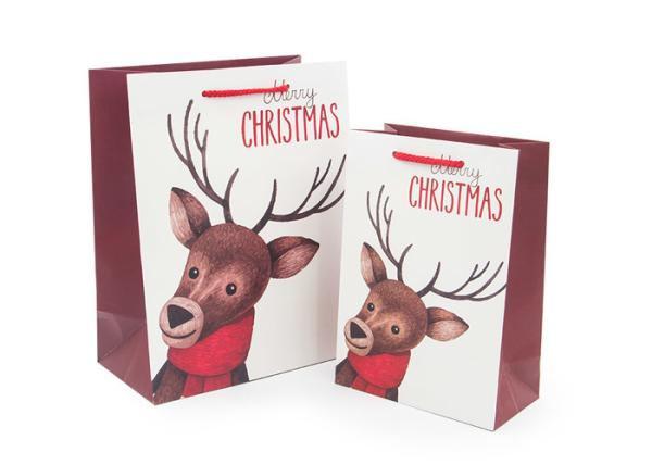 Buy cheap Luxury Funny Christmas Gift Bags Fashionable Appearance Screen Printing from wholesalers