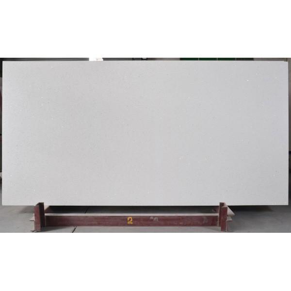 Buy cheap Waterproof 18MM White Glass Quartz With Kitchen Bathroom Vanity Top from wholesalers