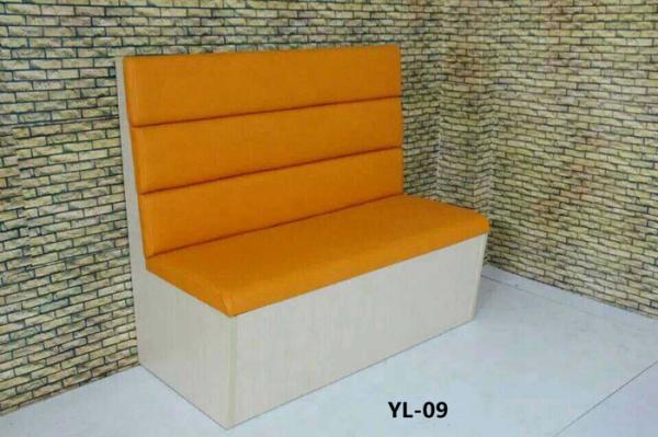 Quality Movable leather restaurant booth sofa (YL-09) for sale