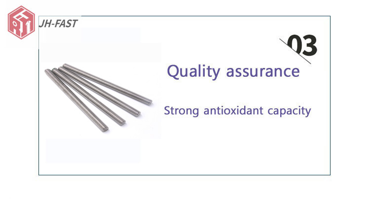 Carbon steel zinc plated thread rod with IFI JIS ANSI DIN standard M3-M72 3/16''- 4