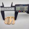 Buy cheap Luggage Plastic Tri Glide Buckle 38.8mm*33.2mm Gold Slide Buckle from wholesalers