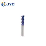 CNC Solid Carbide Milling Cutters 4 Flutes Flat End Mill Tin Coated