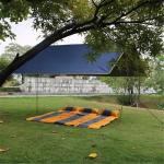 PU5000mm 190T Polyester 0.78kg Lightweight Camping Tarp