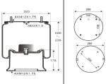 Firestone W01-M58-6364 813MB Air Spring Suspension System For Scania Truck