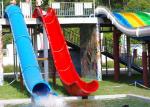 Water Playground Indoor Water Park Equipment Barrel And Sled Slides 1 Year