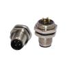 Buy cheap stainless steel replacement m12 4-pin circular connectors panel mount solder type from wholesalers