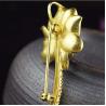 Buy cheap 18K Gold Plated 925 Silver Enamel Lotus Flower Jade Pendant Necklace Brooch For Women(XZ81001) from wholesalers