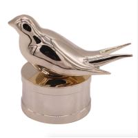 Buy cheap Customized Luxury Bird Design Gold Plating perfume bottle tops Free Sample product