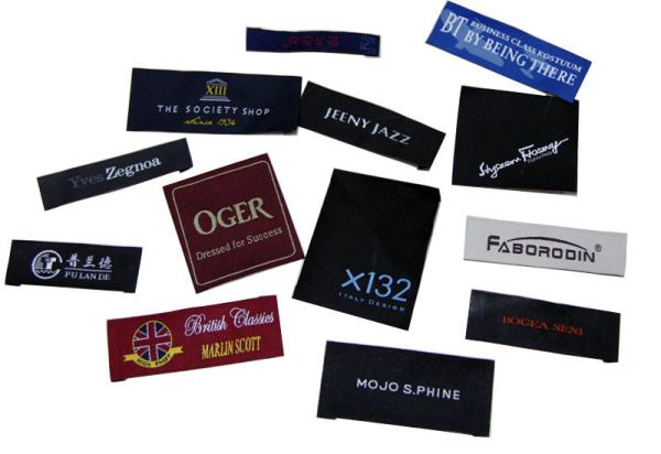 Buy cheap 50D Polyester Yarns Clothing Woven Labels custom color size For Clothes / Gifts from wholesalers