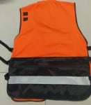 Hi Vis Vest With Pockets Polyester Safety Vest For Highway Airport Traffic