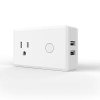 Buy cheap White Color Home Wifi Smart Plug Voice Control With 2 Port USB 12 Month Warranty product