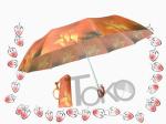 Heat Transfer Easy Auto Open Umbrella Compact Black Easy Storage In Purses