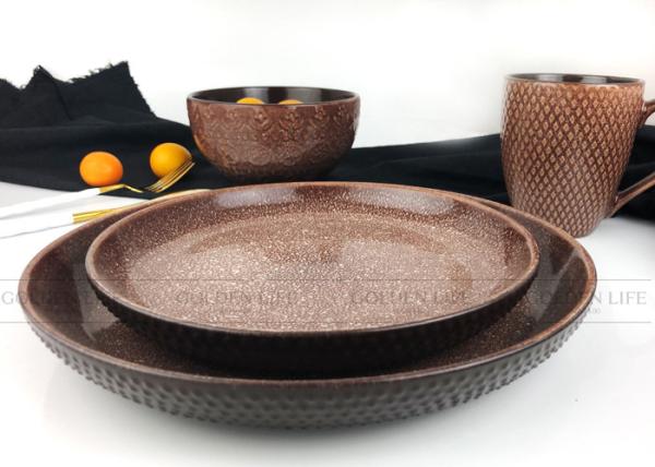 Buy cheap AB Grade Modern Dinnerware Sets 420cc Capacity Ceramic Stoneware Material from wholesalers