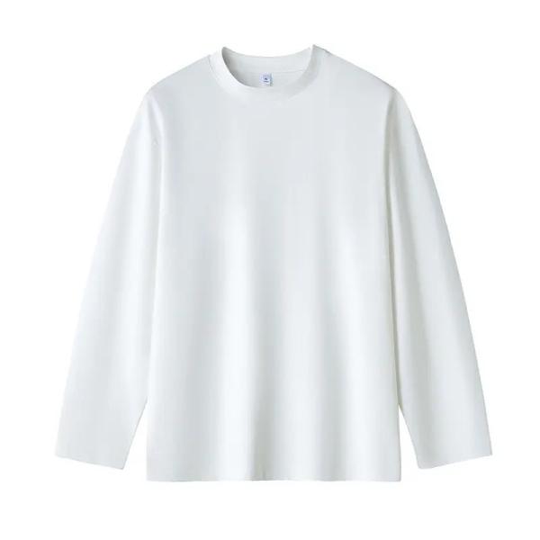 Buy cheap Casual Sports Custom Cotton Loose T-Shirt Oversized Crewneck Solid Color Spring Men′s Long-Sleeved T-Shirt from wholesalers
