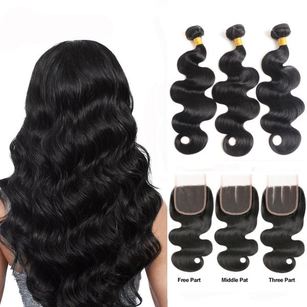 Buy cheap Minimum Shedding Unprocessed Cambodian Human Hair Weave / Body Wave Human Hair from wholesalers