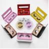 Buy cheap custom sliver hinged eyelash box Luxury clamshell pvc window glitter lash box from wholesalers