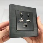 BNT Multimedia Wall Smart Socket Panel / Hotel Room Media Hub for 5-Star Hotel