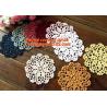 Buy cheap Crochet Tablecloth Colorful flower Placement, Doilies Cup Mat Pad, Crochet Doilies from wholesalers