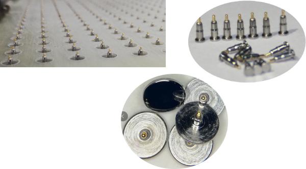 Buy cheap RoHS Magnetic Right Angle Pogo Pins Golden Palting Cold Prossing from wholesalers