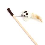 M Size Cat Teaser Wand Cute Wood Cat Feather Wand OEM ODM Cat Teaser Stick