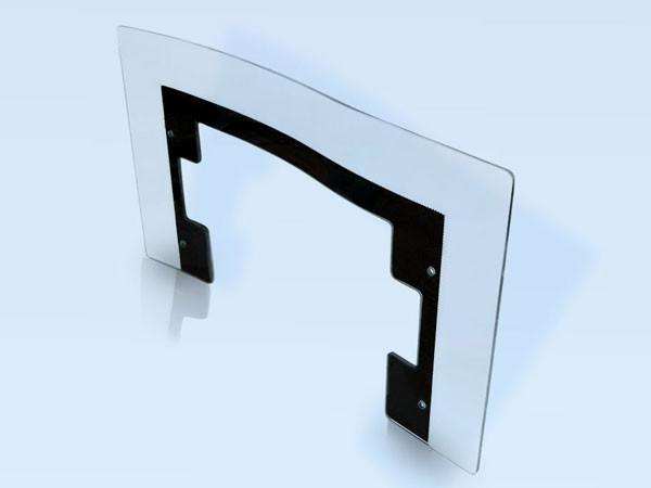 Buy cheap Transparent Glass Oven Hood , Range Hood Glass with Two Radian from wholesalers