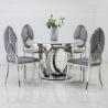 Buy cheap QIANCHENG Anti Oxidation SS Dining Tables Dia130x75cm Round Marble Top from wholesalers