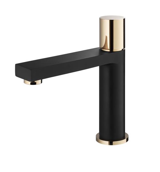 Buy cheap 25mm Ceramic Cartridge Black Wash Basin Taps from wholesalers
