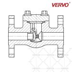 High Pressure Check Valve Oil Check Valve Flap 1 Inch Dn25 900lb Rf Flanged