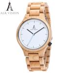 ALK Vision Wood watch male female couple watches maple wooden wrist watch for