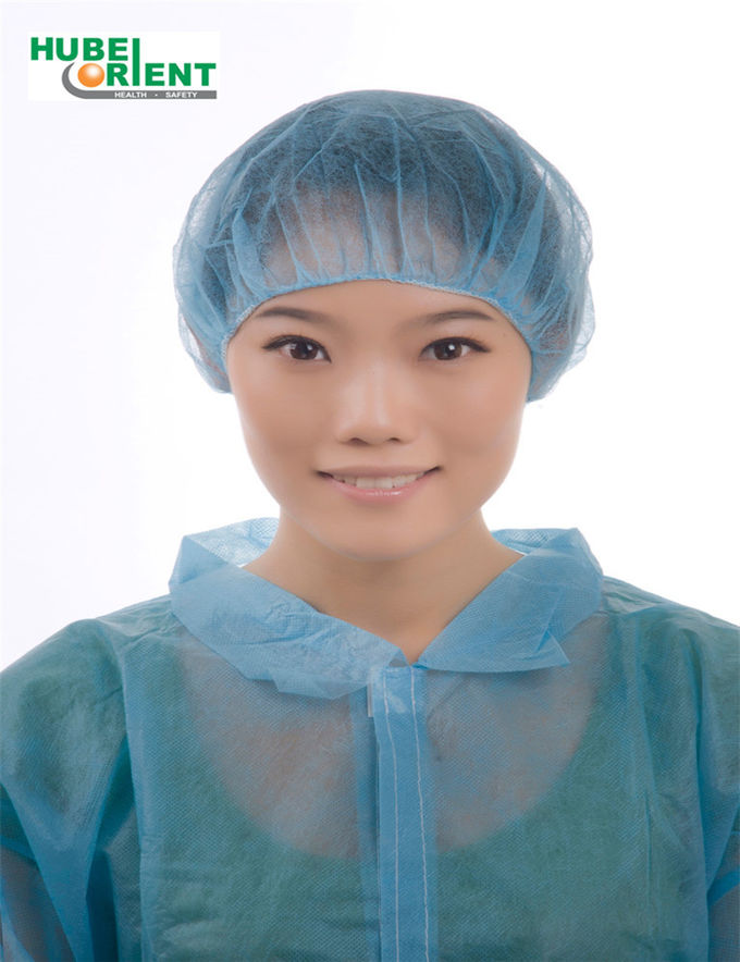 Free Size Alternative Color Disposable Non Woven Bouffant Cap