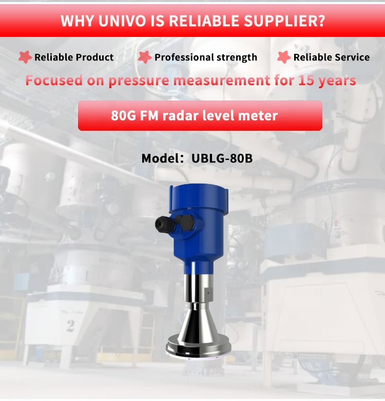 80G Ultra High Frequency Millimeter Wave Radar Level Gauge UBLG-80B Y Industrial