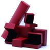 Buy cheap OEM Red Paper Jewelry Box Set Velvet Lining Custom Jewelry Packaging Case from wholesalers