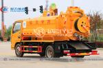 Carbon Steel Combined Jet Vacuum Truck Sewer Cleaning 140HP 5000Liters 5cbm