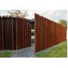 Buy cheap 2m High Garden Corten Steel Fence Panel Exterior Design for Residential from wholesalers